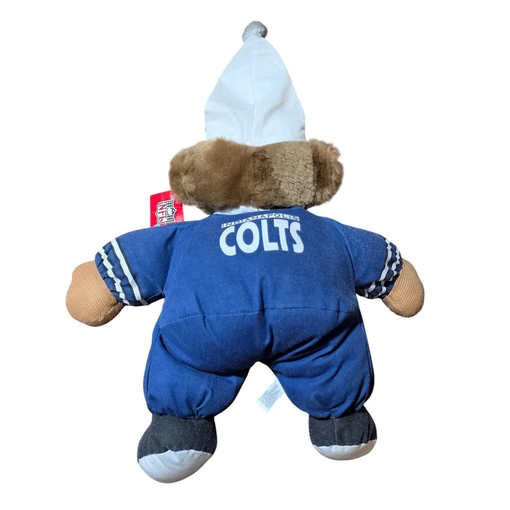 Indianapolis Coltsvintage  Teddy bearFootball Pajamas Plush Toy NFL‎ Licensed